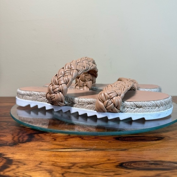 MARC FISHER Jaimee Espadrille Slide Sandal - Brown - size 7.5 - Picture 7 of 12